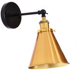 LAMPA ŚCIENNA KINKIET LOFTOWY CZARNY GORI W1
