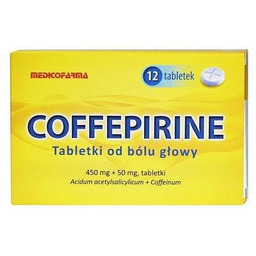 COFFEPIRINE Tabletki od bólu głowy, 12 tabl.