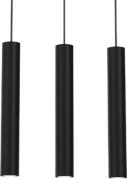 MILAGRO MLP8793 Lampa wisząca HUDSON BLACK 3xGU10