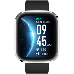 Smartwatch Garett GRC Style, srebrno-czarny