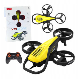 Dron Rc Mini Syma X36 Czteroosiowy Żółty