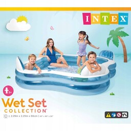 Nowy Basen dmuchany z siedzeniami rodzinny Intex 229