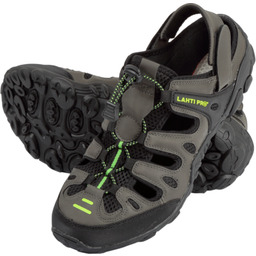 Sandały PU dzianina khaki-czarno-zielone 44 LAHTI PRO