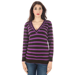 FIOLETOWY SWETER FRED PERRY DAMSKI