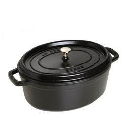 Staub Garnek żeliwny Owalny 6.7l Czarny La Cocotte