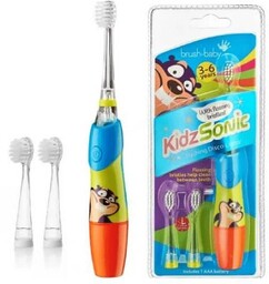BRUSHBABY KidzSonic Szczoteczka soniczna dla dzieci 3-6 lat