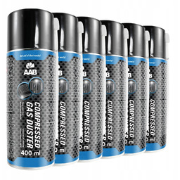 6x Aabcooling Sprężone Powietrze 400ml 12x Rurka Czyszczenie