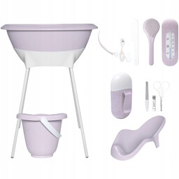 Zestaw kąpielowy 8 el. Speckles Lila Luma