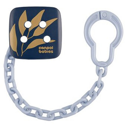 CANPOL BABIES Łańcuszek do smoczka 2/440 Gold Niebieski