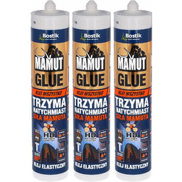 3szt Bostik Mamut Klej Uniwersalny 290ml Biały