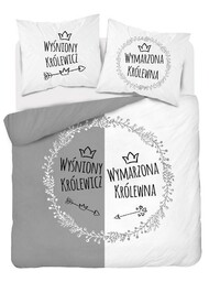 Detexpol Pościel bawełniana 160x200 Wyśniony królewicz Wymarzona królewna