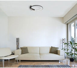 VELVET plafon RING Ø: 60 cm czarny 38W