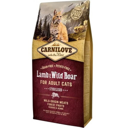 CARNILOVE CAT LAMB&WILD BOAR STERILISED 6kg