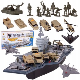 Baza Wojskowa Lotniskowiec XXL Ruchome Elementy Wojsko Samoloty