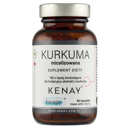 Kenay Kurkuma micelizowana, 60 kaps.