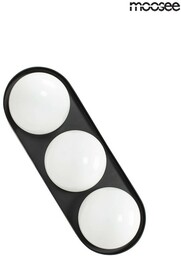 Drops 3 Czarna - Moosee - lampa ścienna