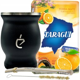 zestaw do Yerba Mate TARAGUI pomarańcza, matero, bombilla,