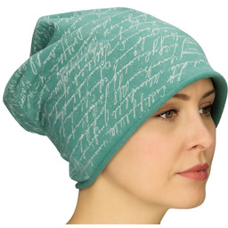 Czapka damska Beanie włoska cienka smerfetka miętowa