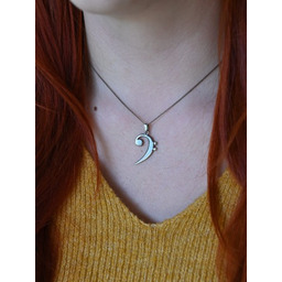 Wisiorek - Klucz basowy średni