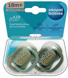 CANPOL BABIES Smoczek uspokajający silikonowy symetryczny 6-18 m