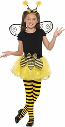 Smiffys Zestaw Bumblebee, czarno-żółty, z tutu, skrzydłami