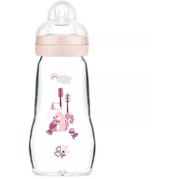 Mam Baby 1254 BUTELKA SZKLANA 260ML FEEL GOOD