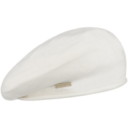 Czapka Baskijska Cotton by Seeberger, biały, One Size