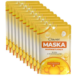 Maska rozświetlająca w płachcie z witaminą C 10szt.