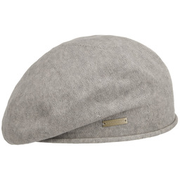 Czapka Baskijska Cotton by Seeberger, jasnoszary, One Size