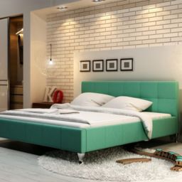 Łóżko FUTURA NEW DESIGN tapicerowane, Rozmiar: 200x200, Tkanina: