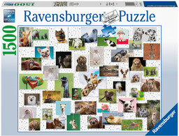 Ravensburger, puzzle, Zabawne zwierzaki, 1500 el.