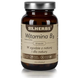 SOLHERBS Witamina B3, 60kaps.