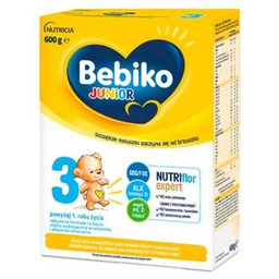 Bebiko Junior 3, odżywcza formuła na bazie mleka