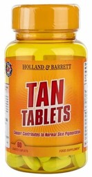 Tan Tablets (L-Tyrozyna, PABA, Miedź), Holland & Barrett,