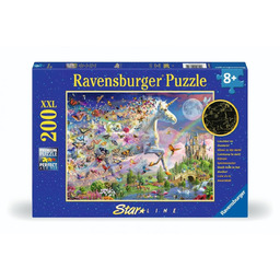Ravensburger Puzzle XXL 200 elementów Jednorożec z motylem