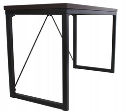 Biurko industrialne vintage loft 120x55 cm Czarne (outlet)