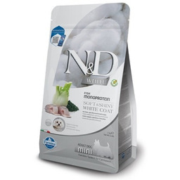 FARMINA N&D WHITE DOG SEA BASS, Spirulina and