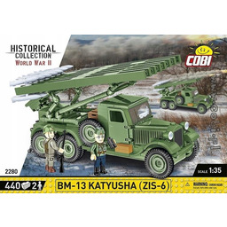 Cobi 2280. BM-13 Katyusha ZIS-6. WW2 kolekcja historyczna