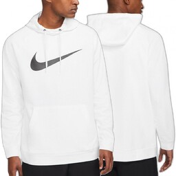 Nike bluza z kapturem Dri-Fit Hoodie męska biała