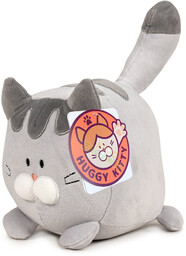 Miękka Maskotka Kotek Szary Siwy 17 Cm Huggy