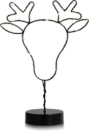 DecoKing Dekoracja LED na Boże Narodzenie, metalowe, renifery,