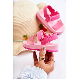 Wygodne Dziecięce Sandałki Pachnące ZAXY JJ385026 Różowe-22