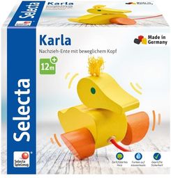 Selecta 62001 Kaczka Karla, zabawka do ciągnięcia,