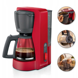 Ekspres przelewowy Bosch MyMoment TKA3M134 Szklany dzbanek 1,4l