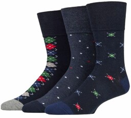 Gentle Grip Bezuciskowe skarpety Męskie 3-pary J636 klasyczny