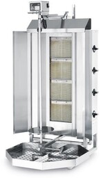 KEBAB GAZOWY PROFI LINE 12kW, 4 PALNIKI 470x550x1150