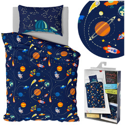 Pościel 160 x 200 Młodzieżowa nr 451 Kosmos
