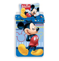 Jerry Fabrics Pościel bawełniana 140x200 Myszka Miki 2703