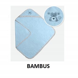 Ręcznik Bambusowy okrycie Kąpie 100x100 Niebieskie