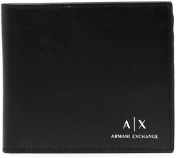 Armani Exchange A X Portfel z gładkim skórzanym